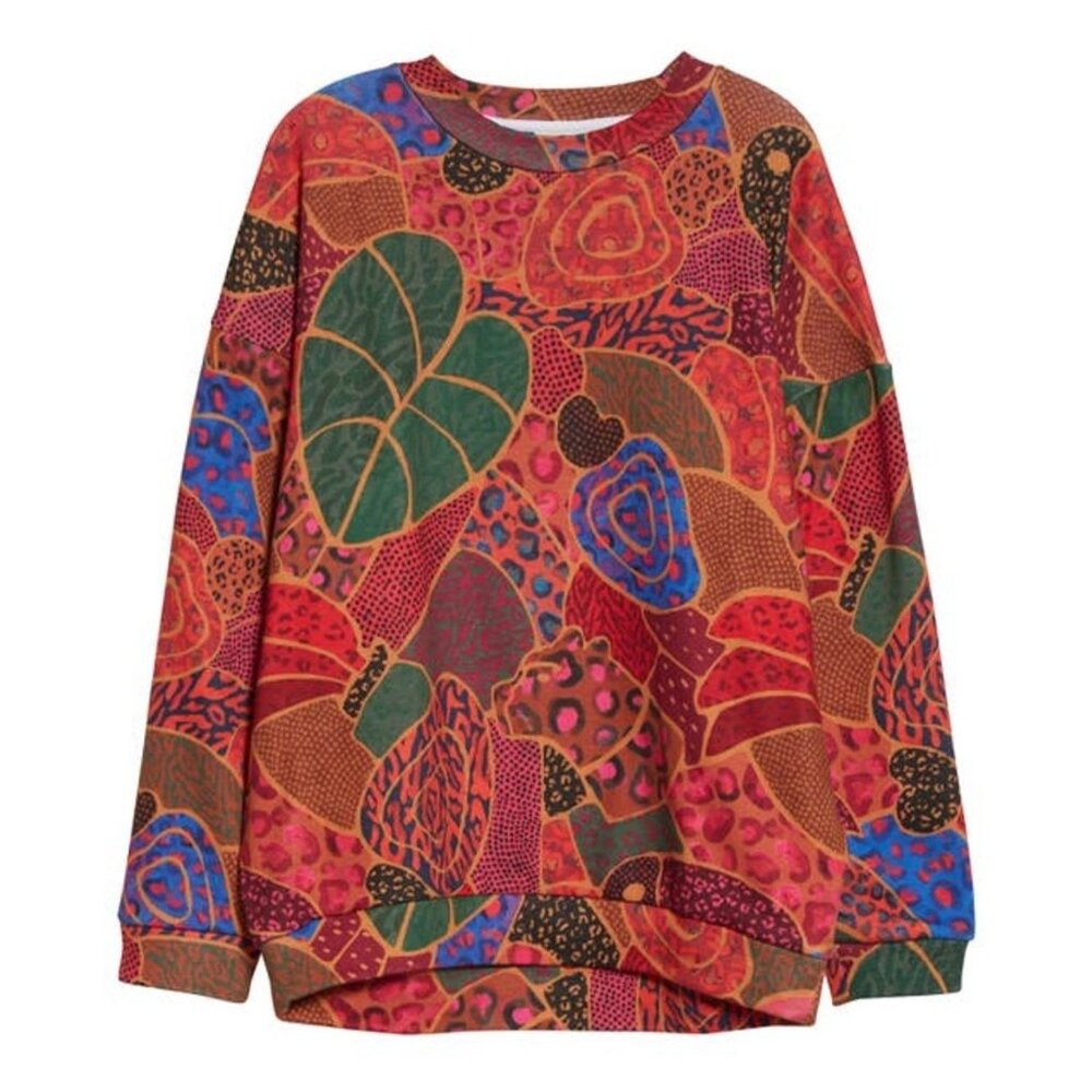 FARM Rio Sweatshirt S Hideen Animals Beaded Balls ASO TV Colorful Pullover - Picture 5 of 15